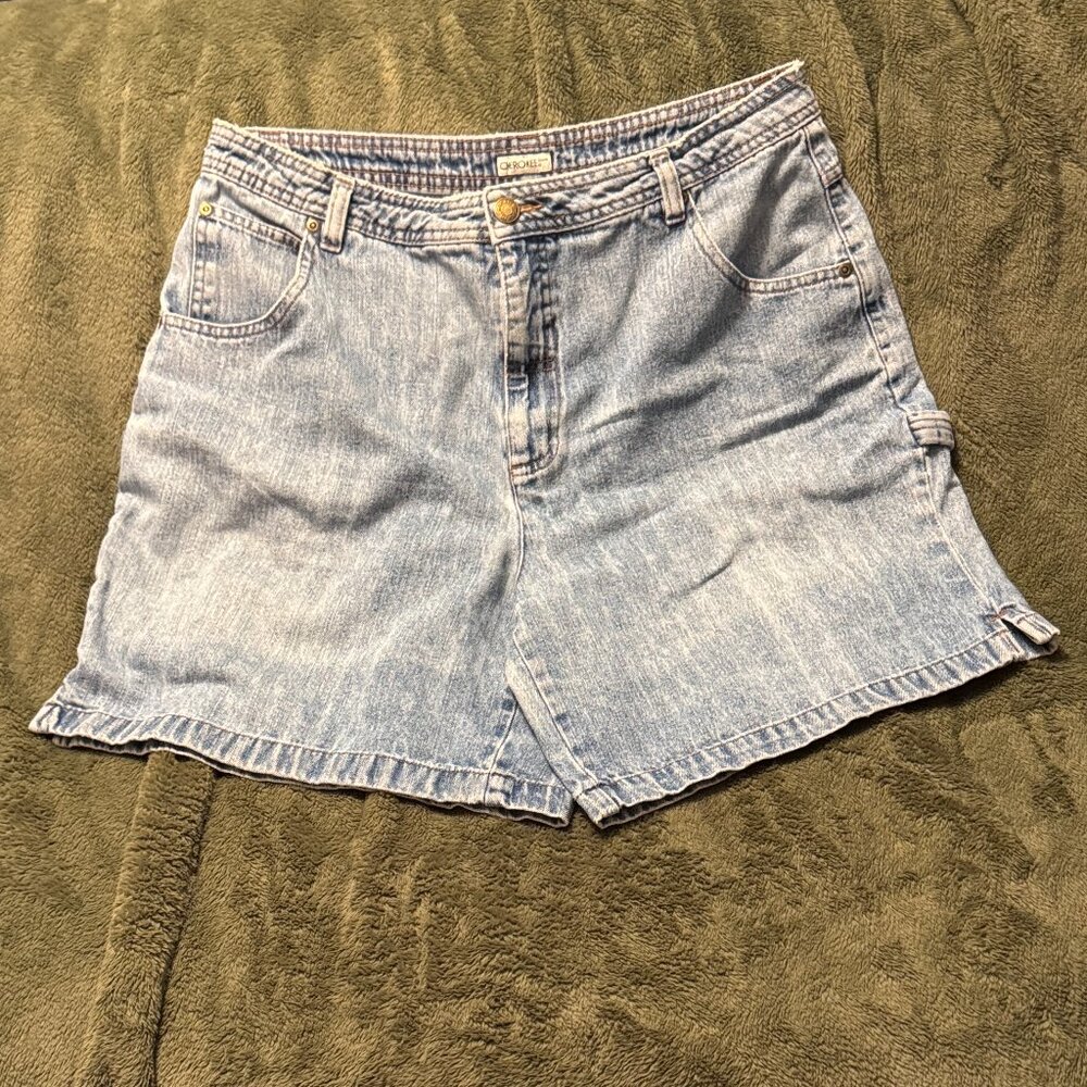Vintage Cherokee 90s High Rise Denim Shorts | Workwear Carpenter Utility Bermuda